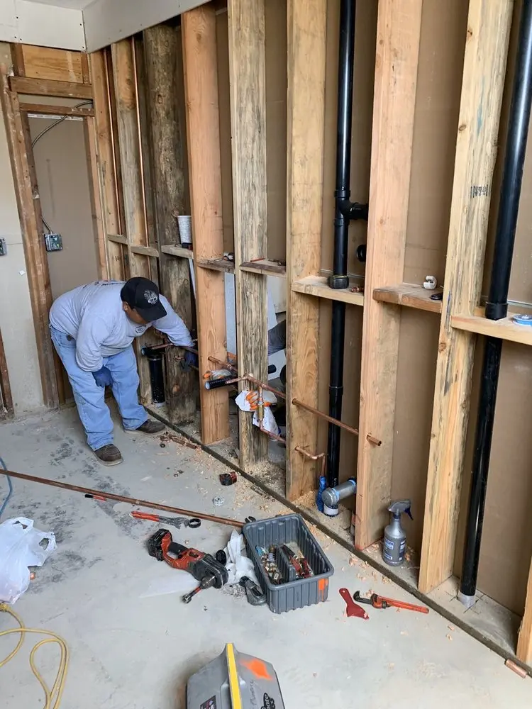 Commercial rough-in plumbing for Gas Line Repair in Peeks Crossing
